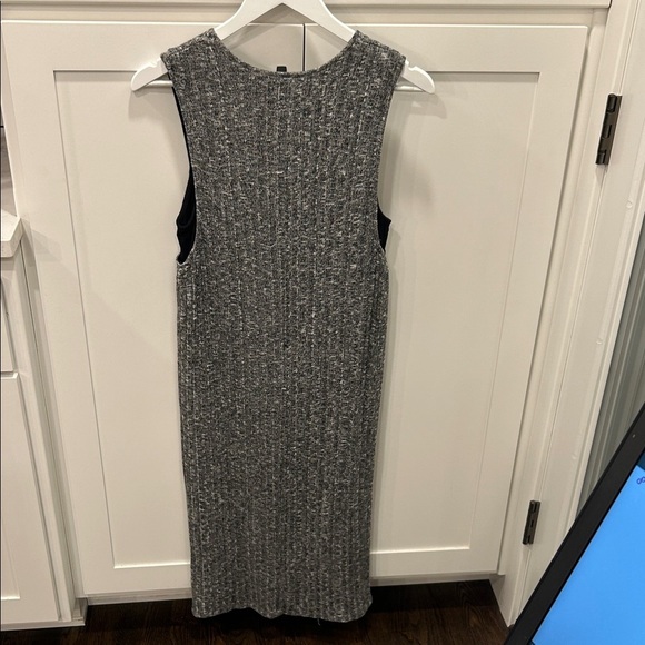 Anthropologie Dolan Gray Black Textured Midi Dress Small - Picture 3 of 14